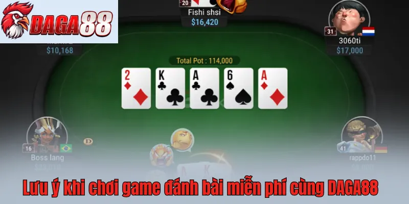 Anh em cần phải lưu ý, cẩn trọng khi chơi game đánh bài miễn phí