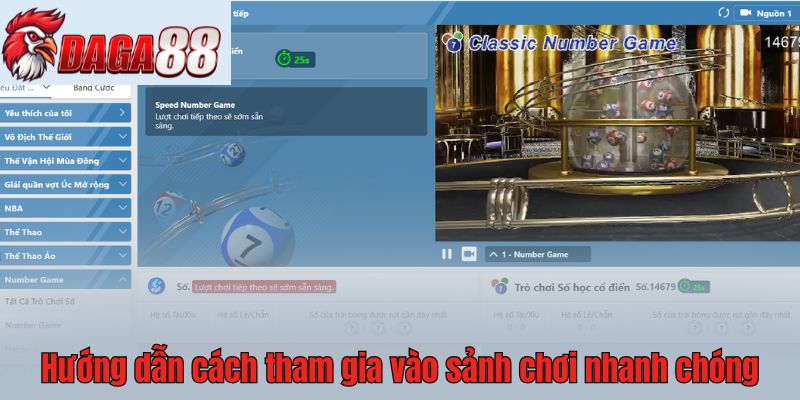 Hướng dẫn cách tham gia vào sảnh chơi nhanh chóng 