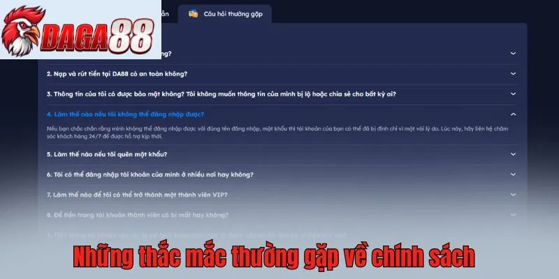 Những thắc mắc thường gặp về chính sách